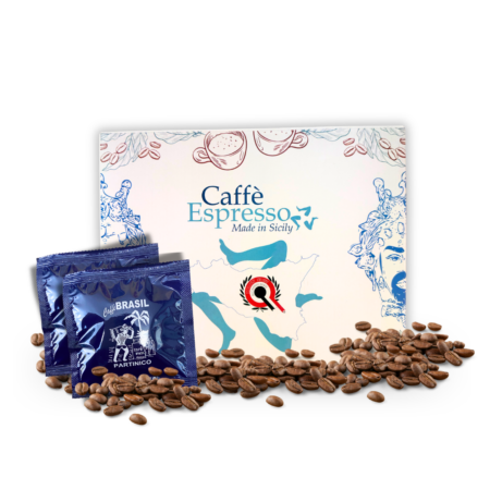 Scatola cialde caffè Brasil miscela Blu