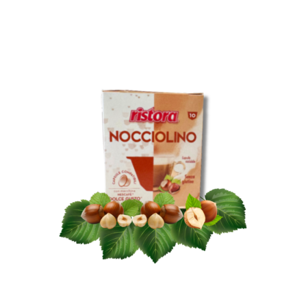 Capsule Nocciolino Ristora compatibili Nescafè dolce gusto