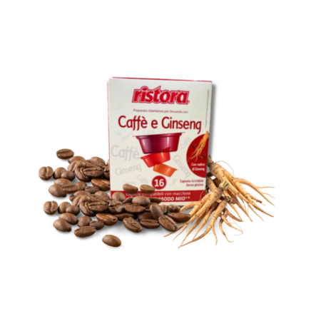 Capsule Caffè e ginseng Ristora compatibili Lavazza a modo mio